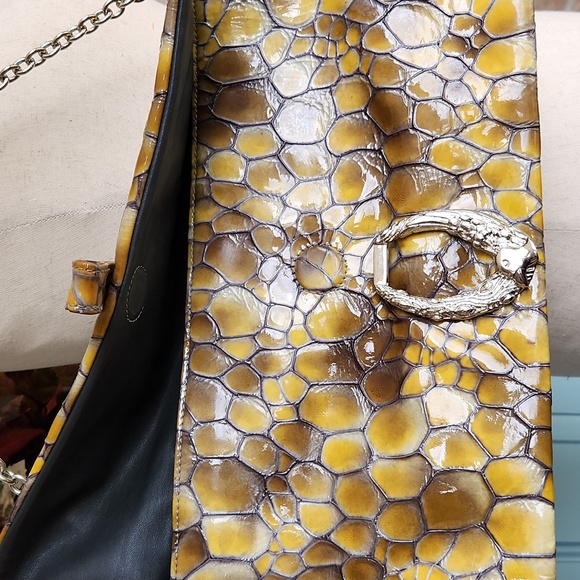 Liberty of London Croco Evening Clutch with Silver-tone Hardware - Picture 7 of 16